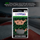 Sintered Brake Pads For Triumph Tiger 800 (2018-2020) - Rear - CB041 - 1 Set - CRANK1