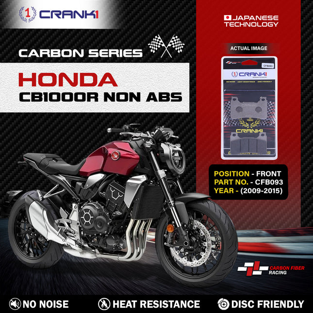 CRANK1 Brake Pads for Honda CB1000R NON ABS — Sintered, Front