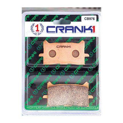 CRANK1 Brake Pads for Honda CB300R, Ceramic & Sintered, Front & Rear, in retail packaging