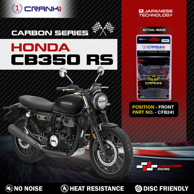 CRANK1 Carbon Brake Pads for Honda CB350 RS