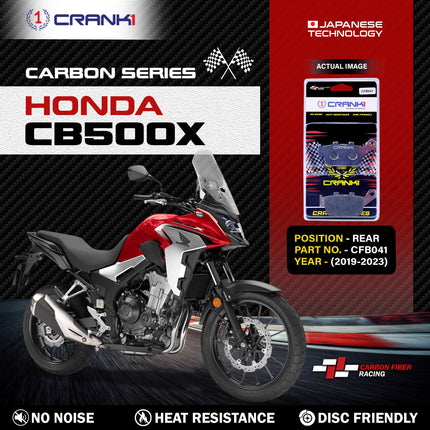 CRANK1 Brake Pads for Honda CB500X — Sintered, Front & Rear