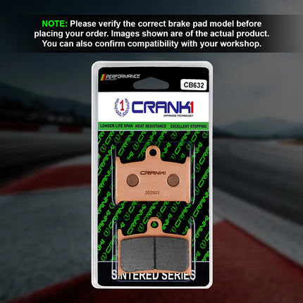 CRANK1 Brake Pads for Triumph Rocket 3 — Sintered, Front