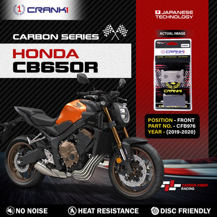 CRANK1 Brake Pads for Honda CB650R — Sintered, Front & Rear