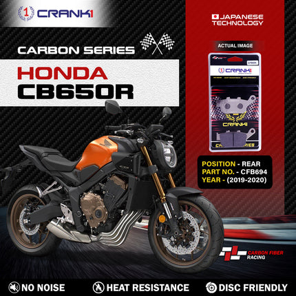 CRANK1 Brake Pads for Honda CB650R — Sintered, Front & Rear