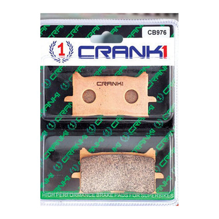 CRANK1 Brake Pads for Honda CB650R, Sintered, Front & Rear, in retail packaging