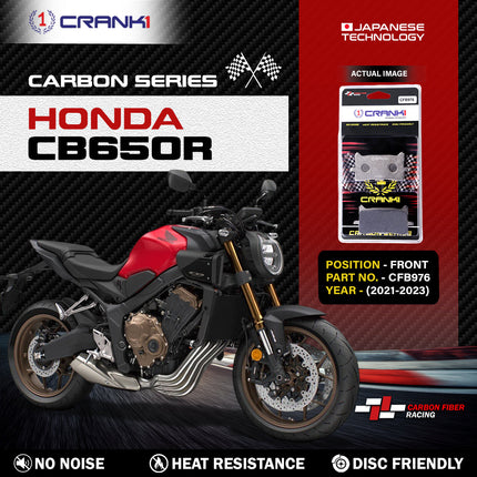 CRANK1 Brake Pads for Honda CB650R — Sintered, Front & Rear