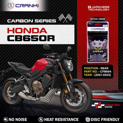 CRANK1 Brake Pads for Honda CB650R — Sintered, Front & Rear