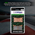 CRANK1 Brake Pads for Honda CBR1000RR-R Fireblade — Sintered, Front & Rear