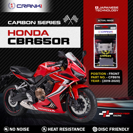 CRANK1 Brake Pads for Honda CBR650R — Ceramic & Sintered, Front & Rear