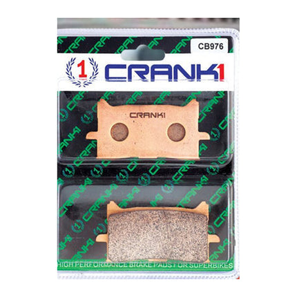 CRANK1 Brake Pads for Honda CBR650R, Ceramic & Sintered, Front & Rear, in retail packaging