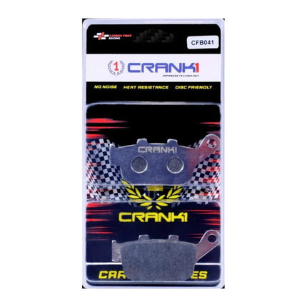 CRANK1 Brake Pads for Kawasaki Z900, Ceramic & Sintered, Front & Rear, CRANK1 CFB041 in retail packaging