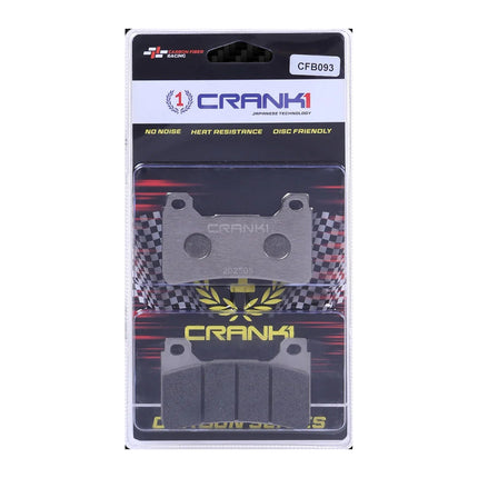 CRANK1 Brake Pads for Honda CBR 1000RR Abs Fireblade, Sintered, Front & Rear, CRANK1 CFB093 in retail packaging
