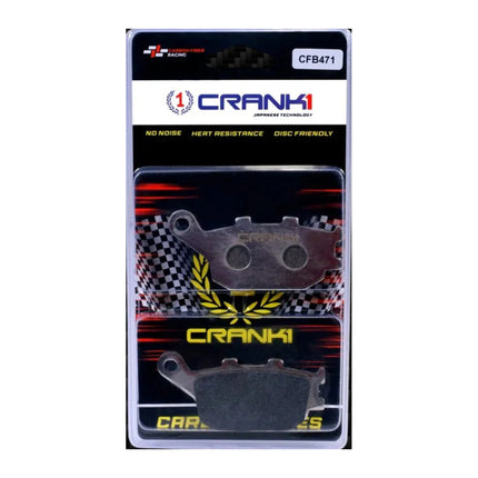 CRANK1 Brake Pads for Suzuki Bandit, Sintered, Rear, CRANK1 CFB471 in retail packaging