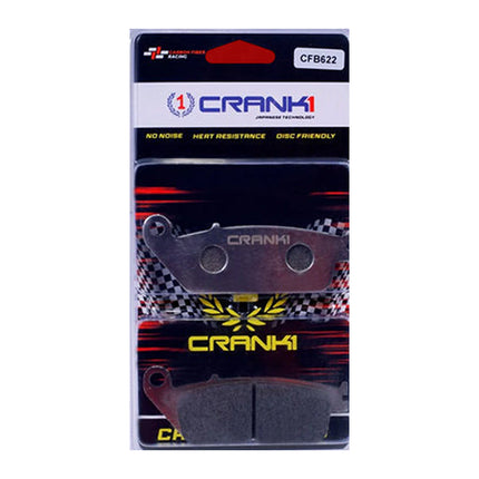 CRANK1 CFB622 carbon brake pads for Kawasaki Ninja 650, front, in retail packaging