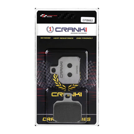 CRANK1 Brake Pads for Benelli TNT 600i, Ceramic & Sintered, Front & Rear, CRANK1 CFB662 in retail packaging
