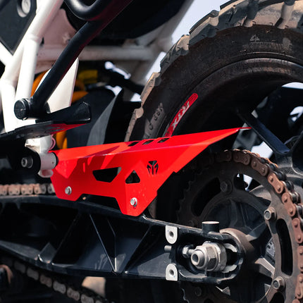 Mototorque Red Chain Guard for TVS Apache RTX 300 Mototorque