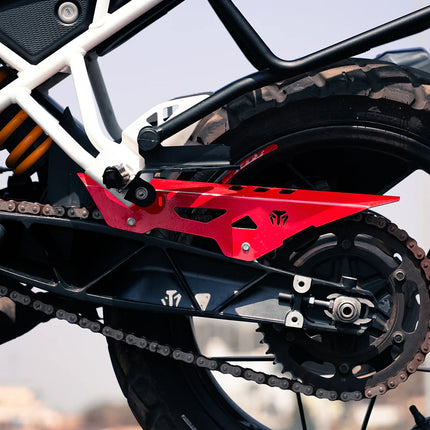 Mototorque Red Chain Guard for TVS Apache RTX 300 Mototorque
