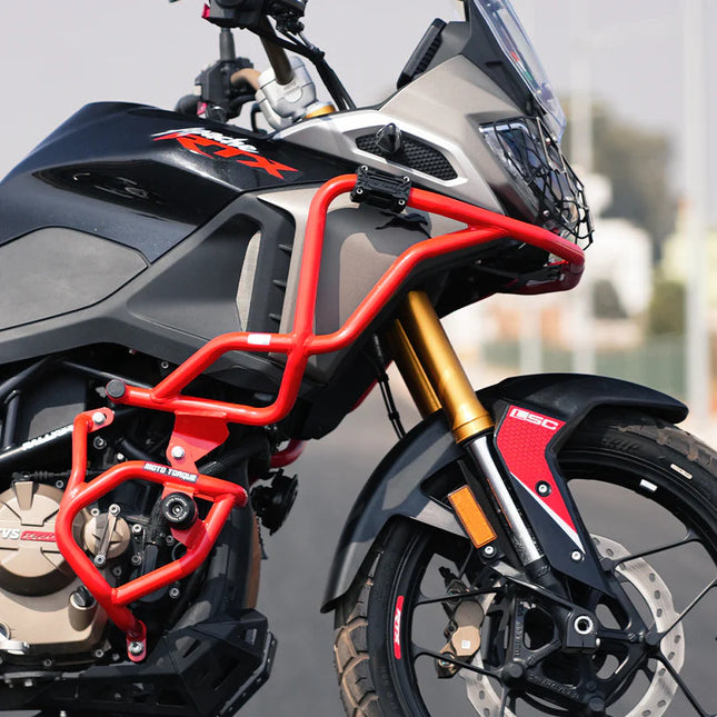 Mototorque Red Crash Guard for TVS Apache RTX 300 Mototorque