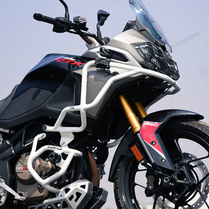 Mototorque White Crash Guard  for TVS Apache RTX 300 Mototorque