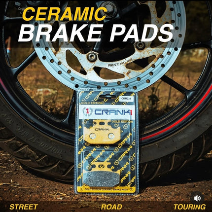 Ceramic Brake Pads For Aprilia SR150 - Front - CRM063 - 1 Set - CRANK1