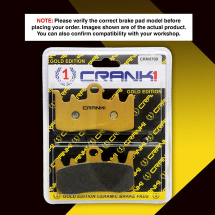 Ceramic Brake Pads For Ducati Monster 797 - Front - CRM0709 - 2 Sets - CRANK1