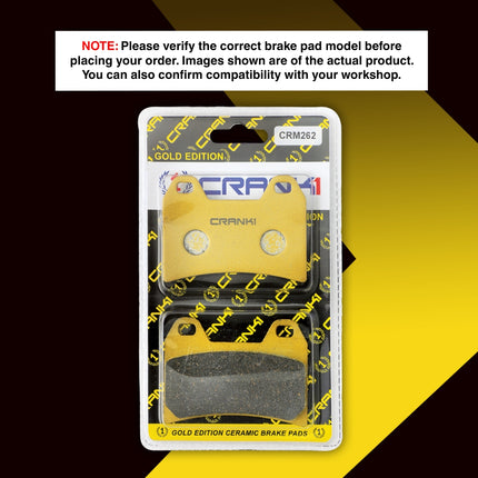 Ceramic Brake Pads For Benelli TNT 899 - Front - CRM262 - 2 Sets - CRANK1