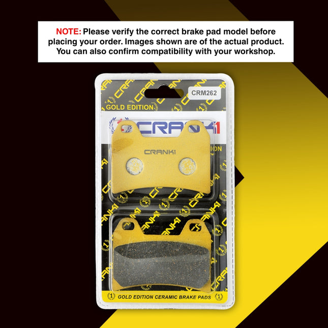 Ceramic Brake Pads For Benelli Leoncino 500 (2016) - Front - CRM262 - 2 Sets - CRANK1