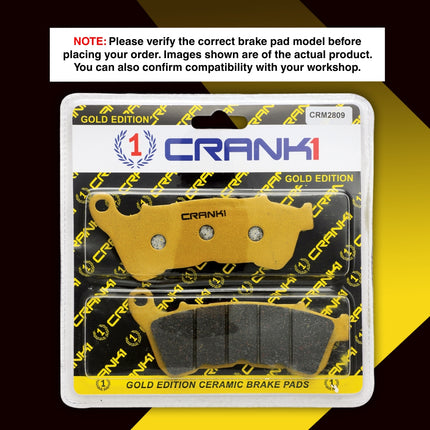 Ceramic Brake Pads For Harley Davidson Forty Eight - Front - CRM2809 - 1 Set - CRANK1