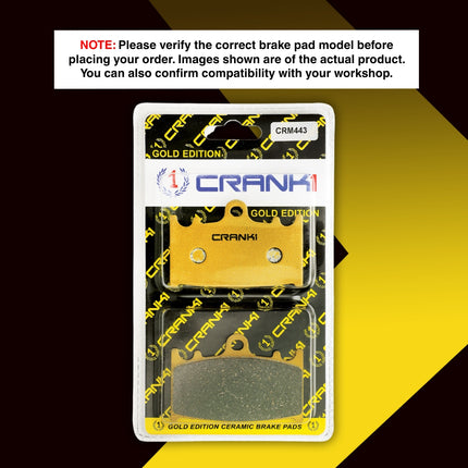 Ceramic Brake Pads For Kawasaki Versys 1000 - Front - CRM443 - 2 Sets - CRANK1 – view 2