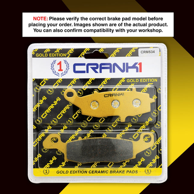 Ceramic Brake Pads For Left And Right Kawasaki Ninja 650 (2006-2016) - Front - CRM534 + CRM253 - 2 Sets - CRANK1