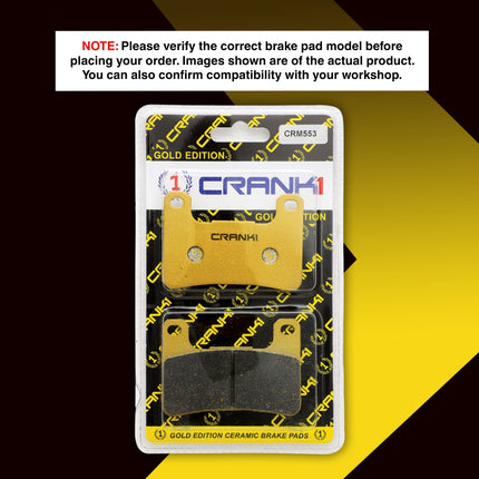Ceramic Brake Pads For Suzuki Hayabusa (2008-2012) - Front - CRM553 - 2 Sets - CRANK1