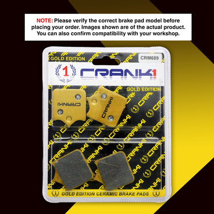 Ceramic Brake Pads For Triumph Street Twin 900 (2019-2022) - Front - CRM689 - 2 Sets - CRANK1
