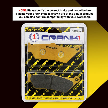 Ceramic Brake Pads For Triumph Speed T4 - Front - CRM859 - 1 Set - CRANK1