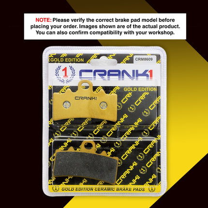 Ceramic Brake Pads For Aprilia RS 457 - Front - CRM8609 - 1 Set - CRANK1