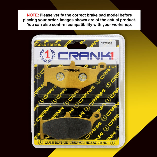 Ceramic Brake Pads For Suzuki GSX-R1000 (2011-2018) - Rear - CRM953 - 1 Set - CRANK1