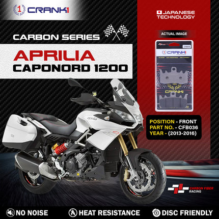 CRANK1 Brake Pads for Aprilia Caponord 1200 — Sintered, Front & Rear