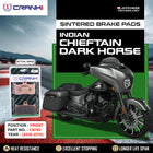 Sintered Brake Pads For Indian Chieftain Dark Horse (2018-2019) - Front - CB743 - 2 Sets Required - CRANK1