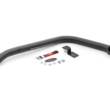 Red Rooster black bend pipe for Honda H'ness CB350, supplied with the Bend pipe included option