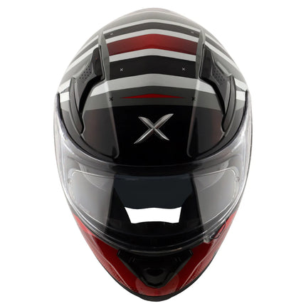 AXOR Apex Hex-2 Full Face Helmet (Cool Grey Red)