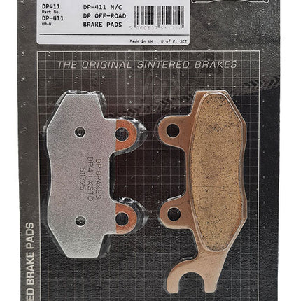 DP Brakes DP 411 brake pads, India retail pack (made in England)