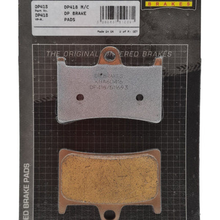 DP Brakes DP 418 brake pads, India retail pack (made in England)