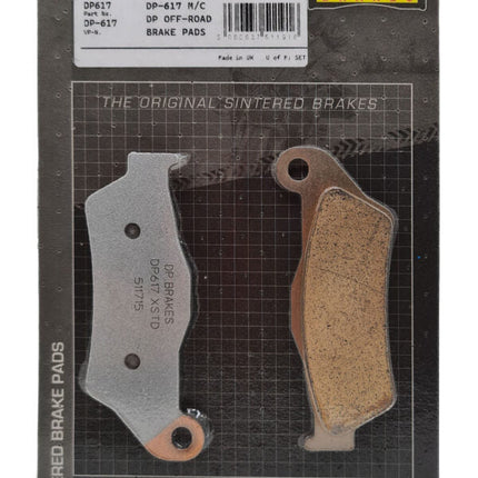 DP Brakes DP 617 brake pads, India retail pack (made in England)