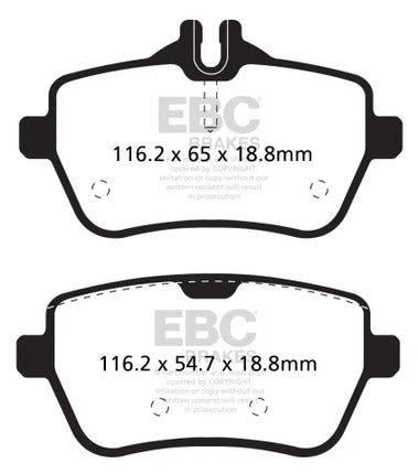 EBC Yellowstuff Rear Brake Pad Set for MERCEDES S Class W222 & 1 more (DP42180R)