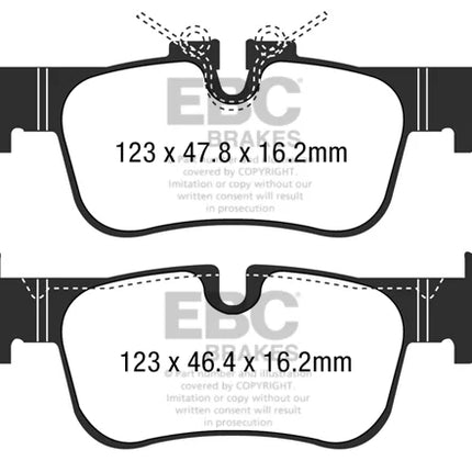 EBC Yellowstuff Rear Brake Pad Set for BMW 2 SERIES F44 & 2 more (DP42235R)