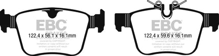 EBC Yellowstuff Rear Brake Pad Set for JAGUAR XF 2015 onwards X260 & 8 more (DP42246R)