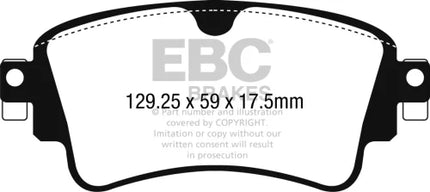 EBC Yellowstuff Rear Brake Pad Set for AUDI A4 2018 onwards Diesel & 2 more (DP42254R)