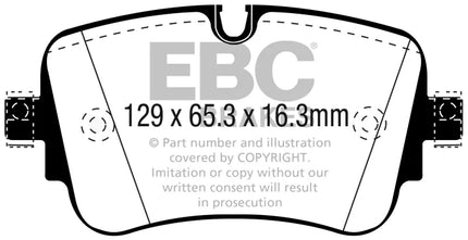EBC Yellowstuff Rear Brake Pad Set for AUDI Q7 4M new model (DP42299R)