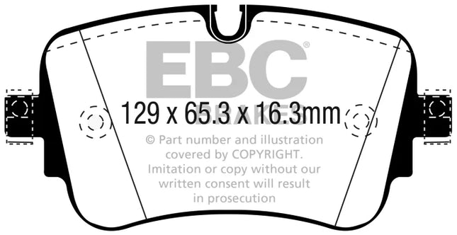 EBC Yellowstuff Rear Brake Pad Set for AUDI Q7 4M new model (DP42299R)