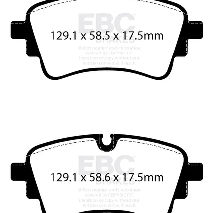EBC Yellowstuff Rear Brake Pad Set for AUDI New Q5 FYB & 1 more (DP42435R)