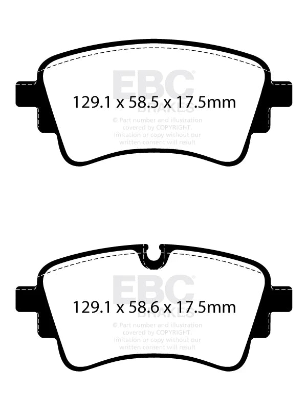 EBC Yellowstuff Rear Brake Pad Set for AUDI New Q5 FYB & 1 more (DP42435R)